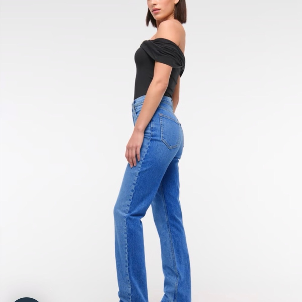 Abercrombie Vintage Comfort Stretch Ultra High Rise 90s Straight Jean